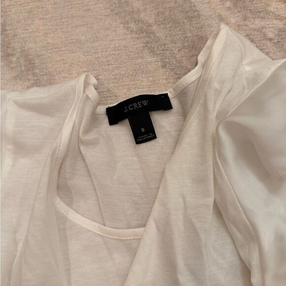 white j crew ruffle tank top - Picture 2 of 2